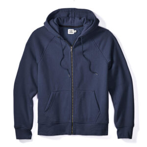 Gray Wool & Polyester Hoodie